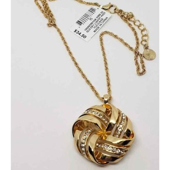 NWT Macy's Charter Club Love Knot Necklace. - Picture 3 of 6